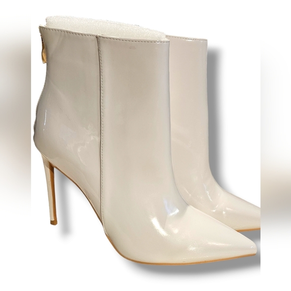 Patent leather stiletto ankle boots - Picture 2 of 8